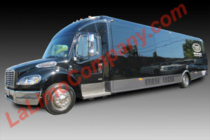 Mercedes Freightliner party bus in Los Angeles